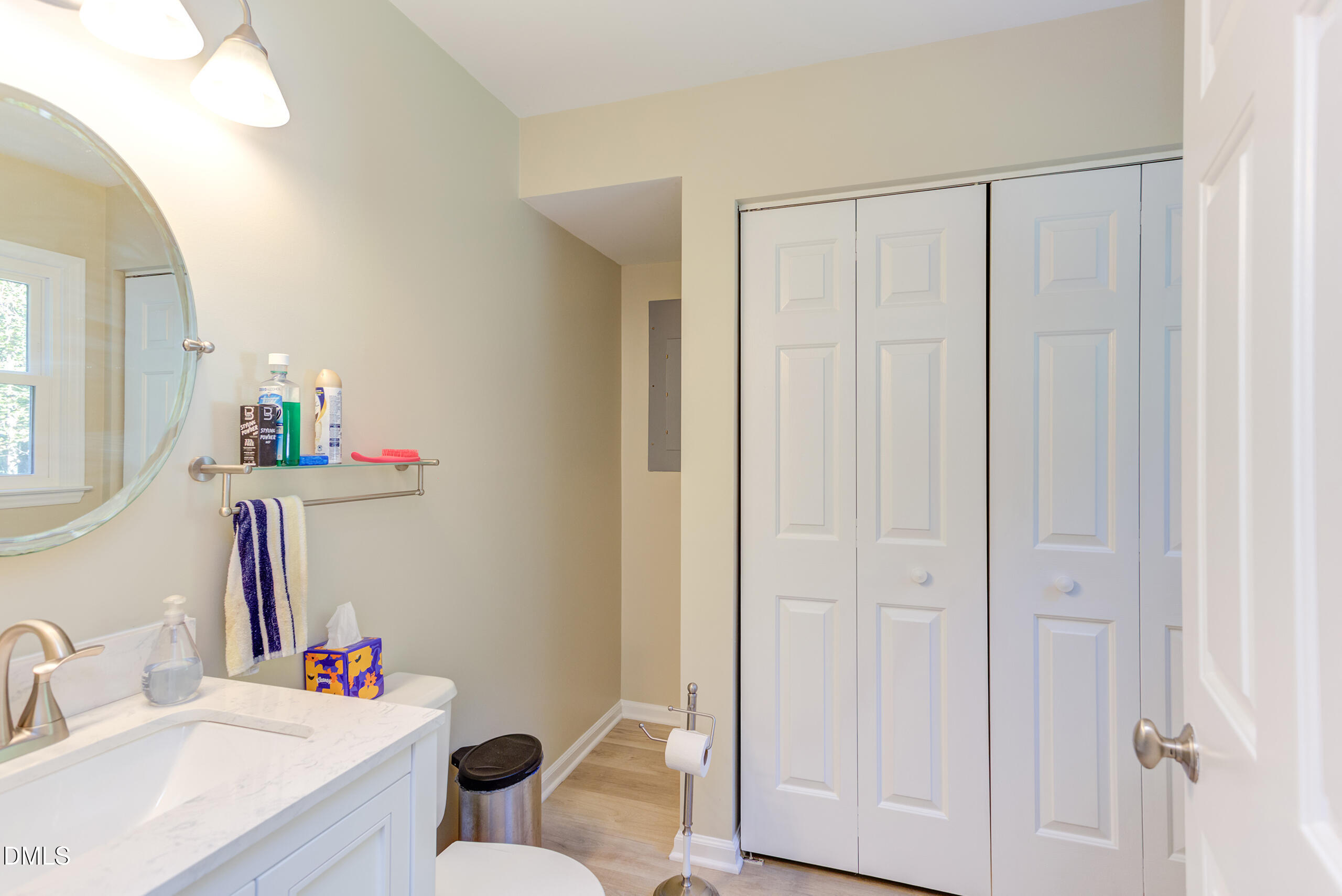 2120 New Sharon Church Road Hillsborough, NC 27278 - Photo 22 of 51 a bathroom with a sink vanity and a mirror
