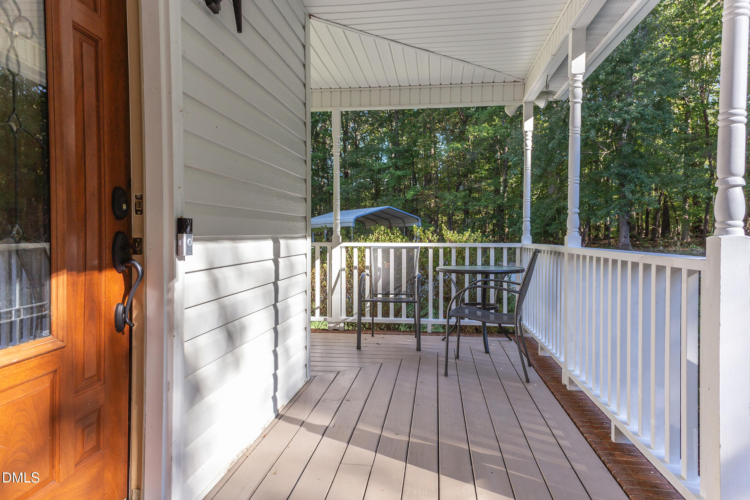 2120 New Sharon Church Road Hillsborough, NC 27278 - Photo 9 of 51 a view of balcony with wooden floor