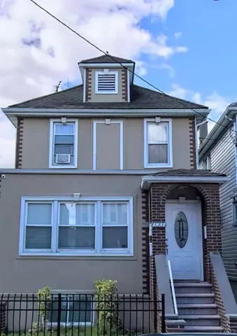 a front view of a house