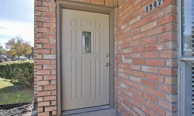 a view of a brick wall