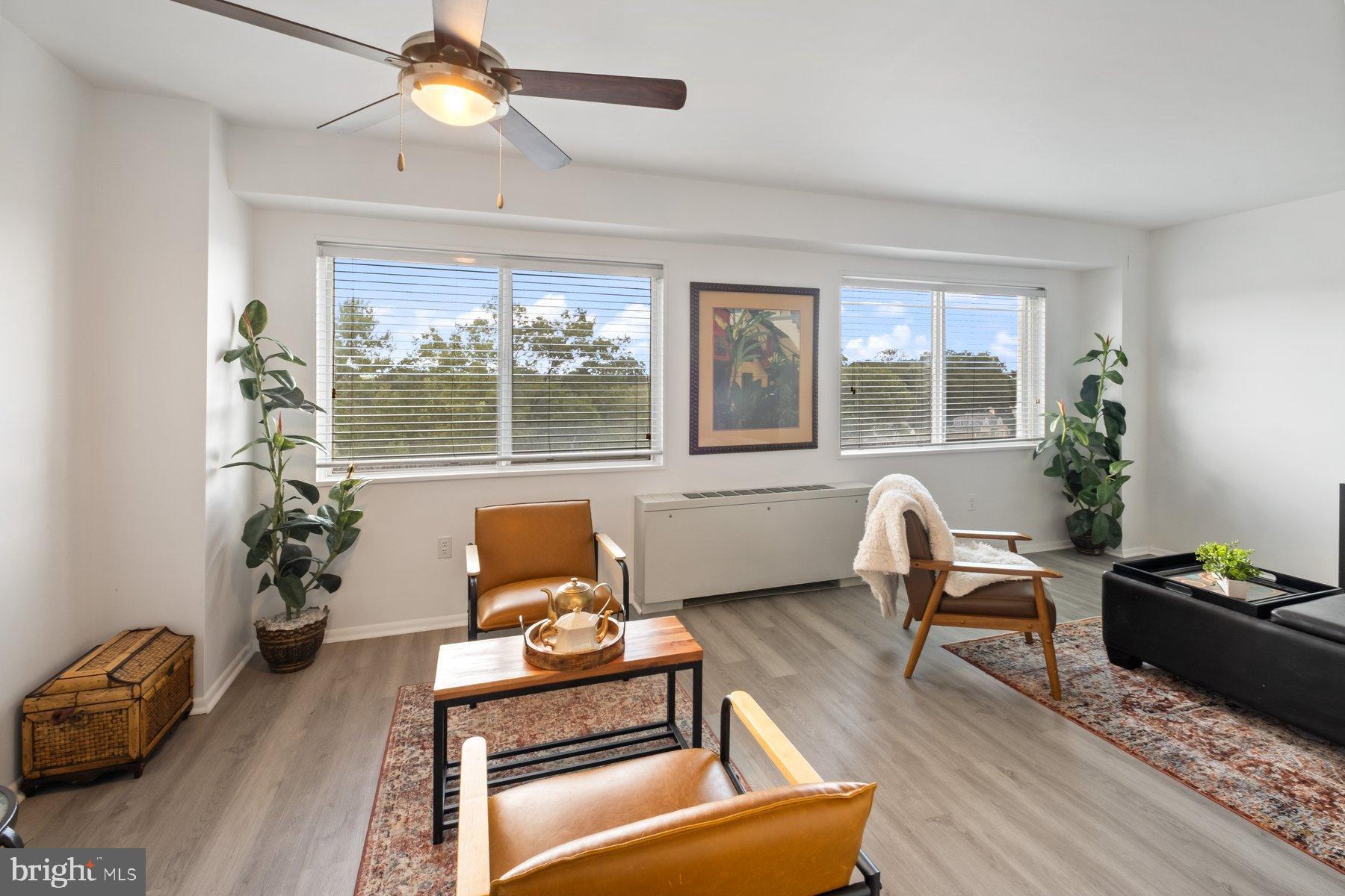 1111 University Boulevard West, Unit 817 Silver Spring, MD 20902 - Photo 13 of 26 a living room with furniture and a potted plant