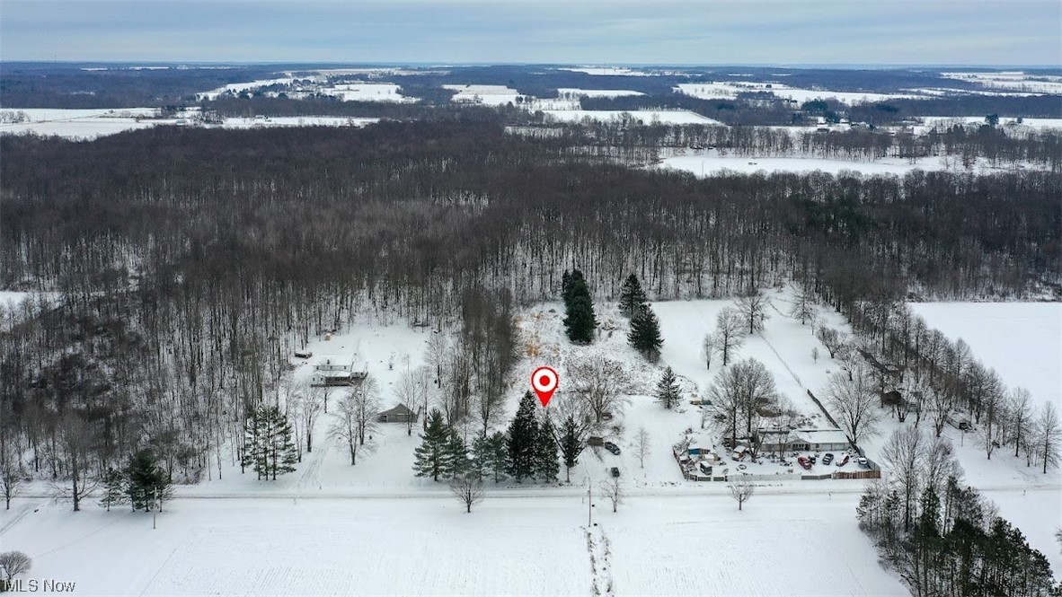 9606 Durst Colebrook Road North Bloomfield, OH 44450 - Photo 19 of 24 View of snowy aerial view
