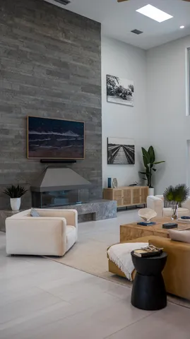 a view of an empty room with a bedroom