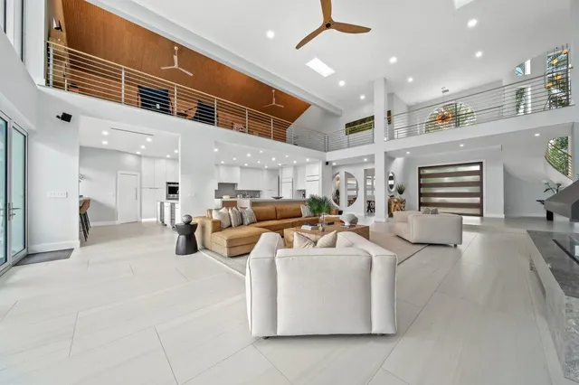 a view of a living room