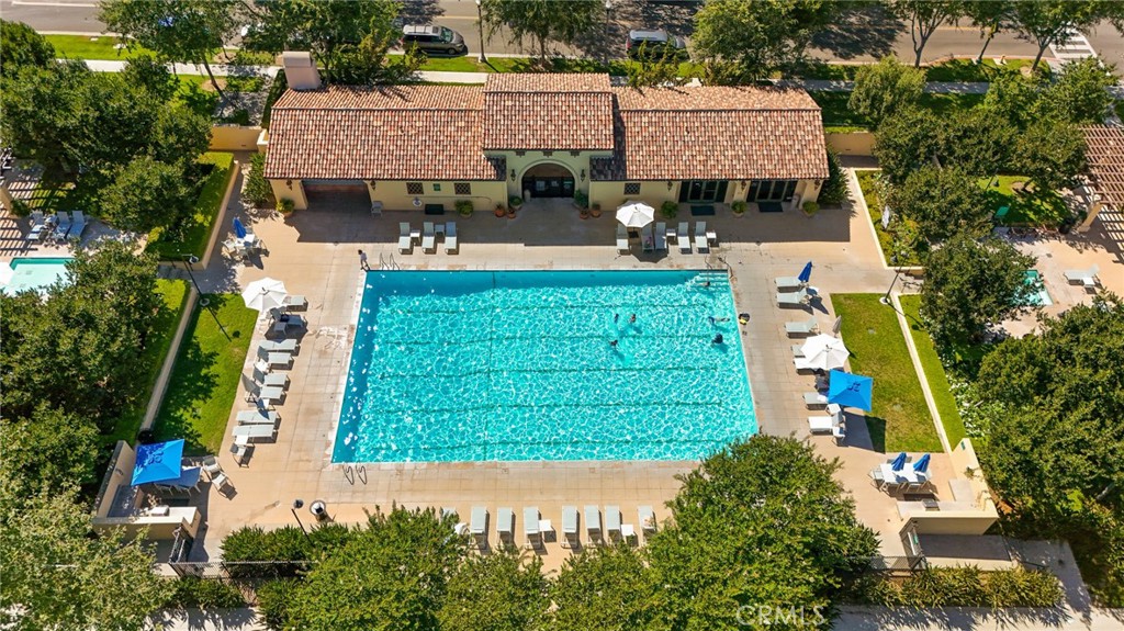 45 Coriander Irvine, CA 92603 - Photo 2 of 64 an aerial view of a house with swimming pool and outdoor seating