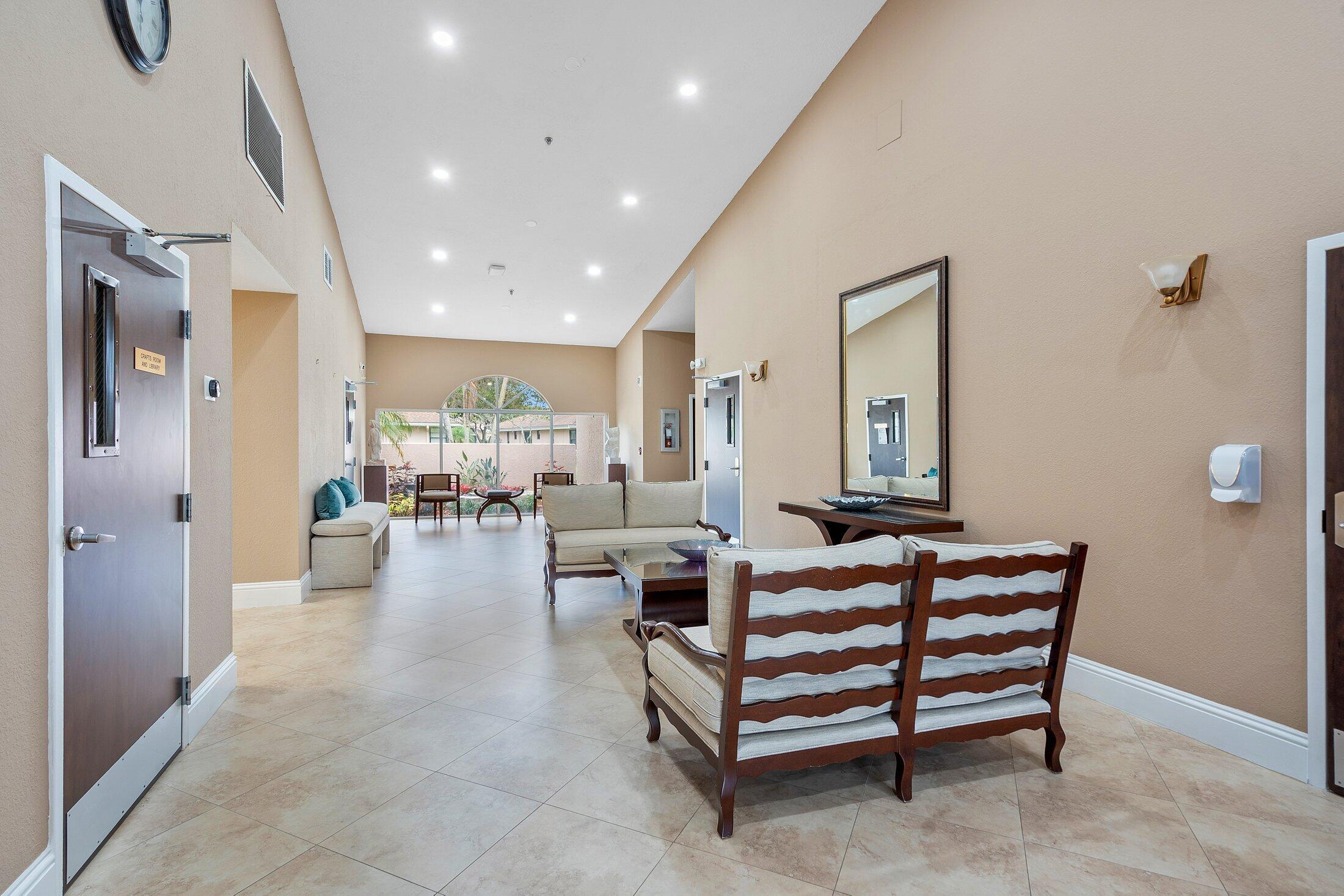 8302 Summersong Terrace, Unit A Boca Raton, FL 33496 - Photo 31 of 43 CLUB HOUSE LOBBY