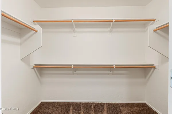 a close view of closet