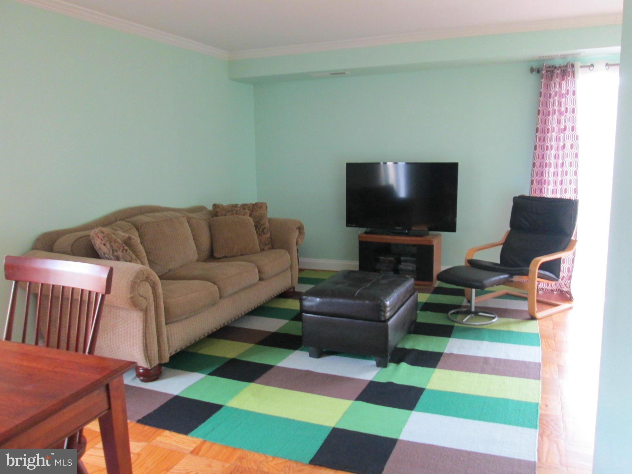 3100 South Manchester Street, Unit 727 Falls Church, VA 22044 - Photo 6 of 23 a living room with furniture and a flat screen tv