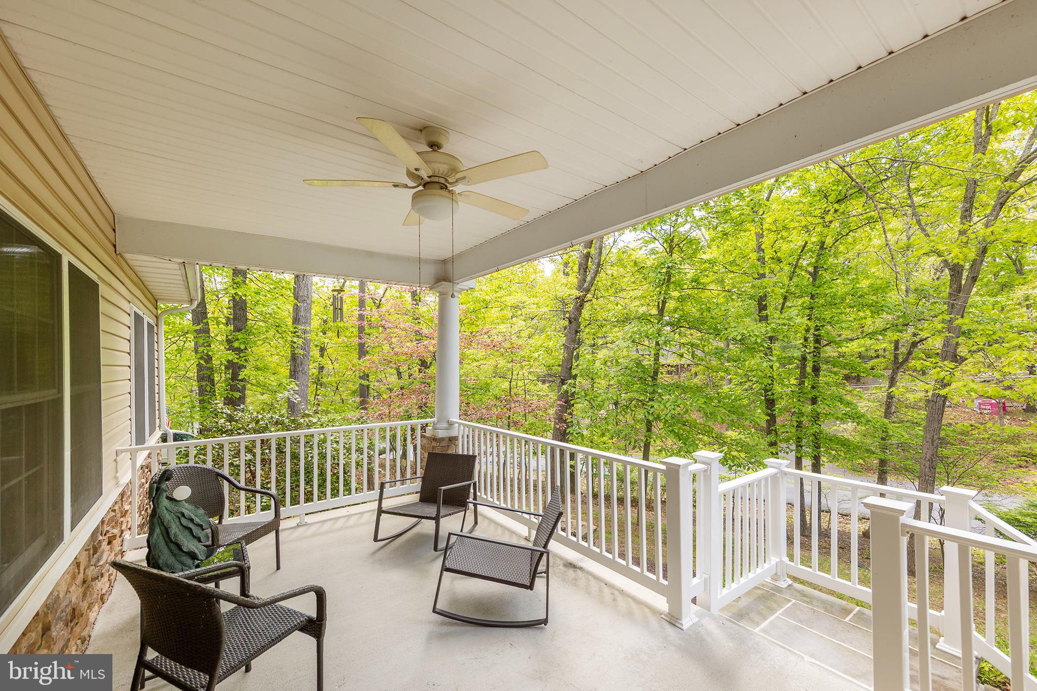 107 Sunset Circle Cross Junction, VA 22625 - Photo 6 of 35 Covered front porch w/ ceiling fan