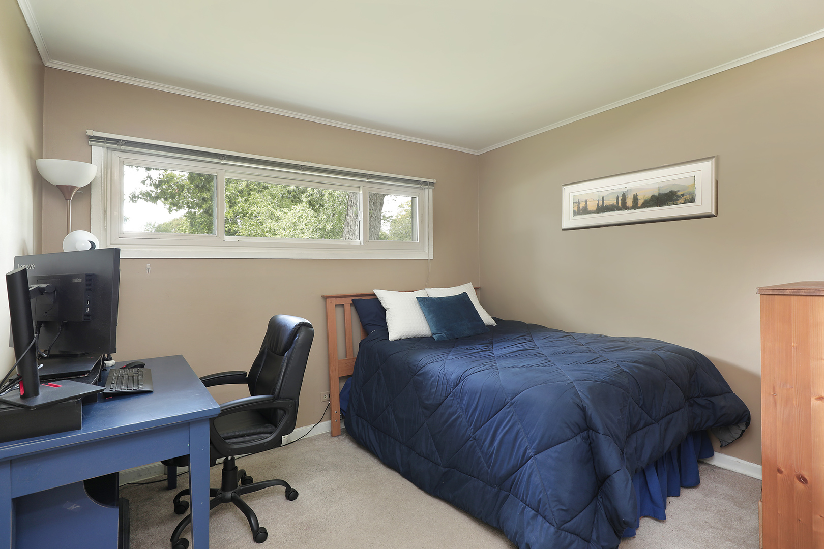 1001 Longaker Road Northbrook, IL 60062 - Photo 8 of 17 a bedroom with a bed and a desk