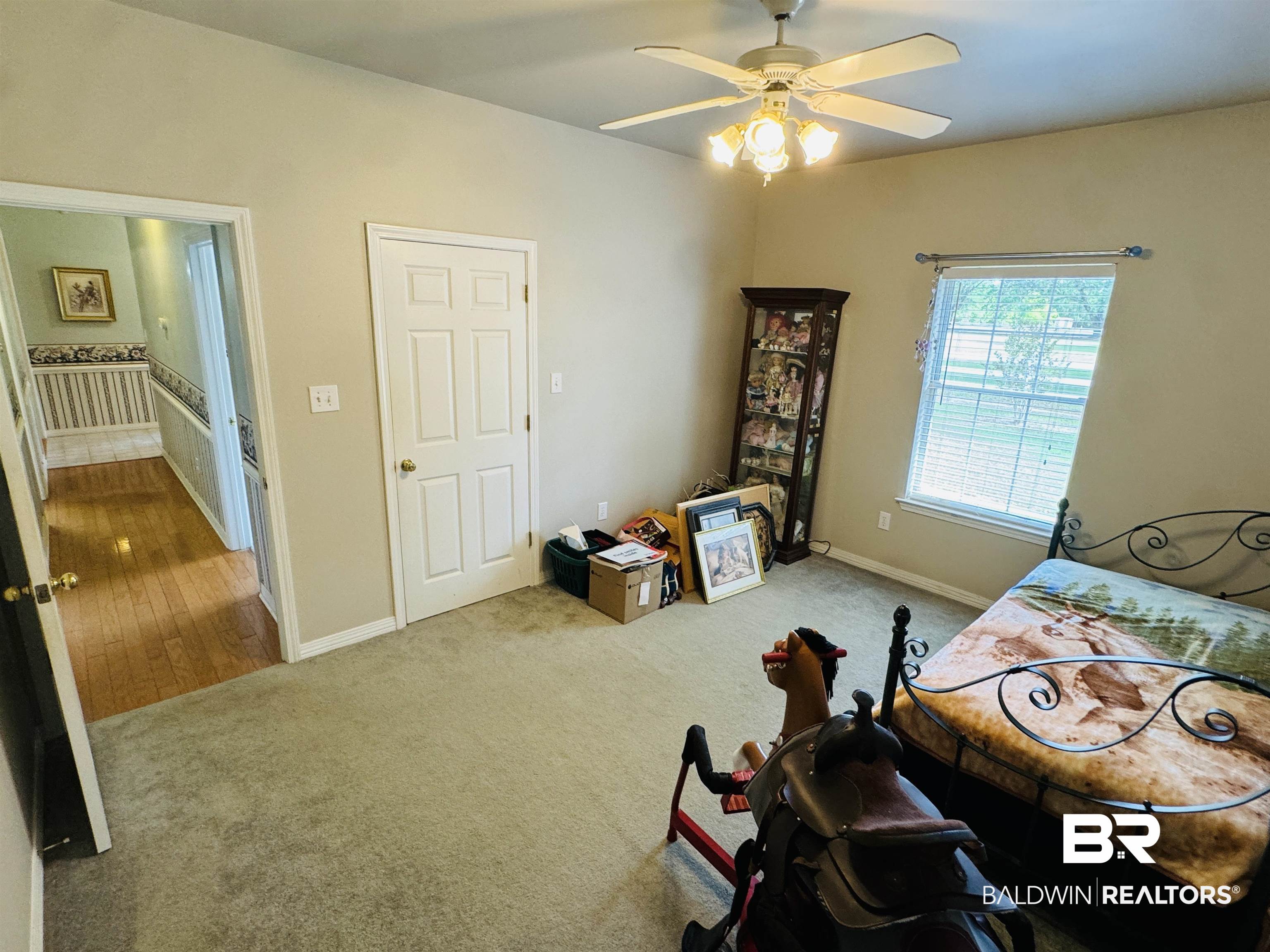 13795 White Road Silverhill, AL 36576 - Photo 50 of 99 Bedroom featuring light carpet and ceiling fan