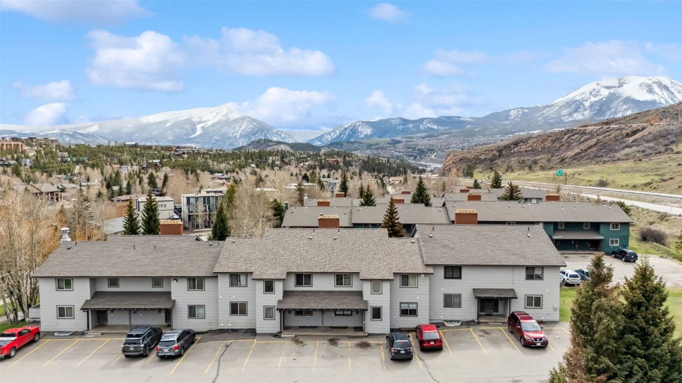 535 Straight Creek Drive, Unit 104 Dillon, CO 80435 - Photo 22 of 30 a view of multiple houses with a city street