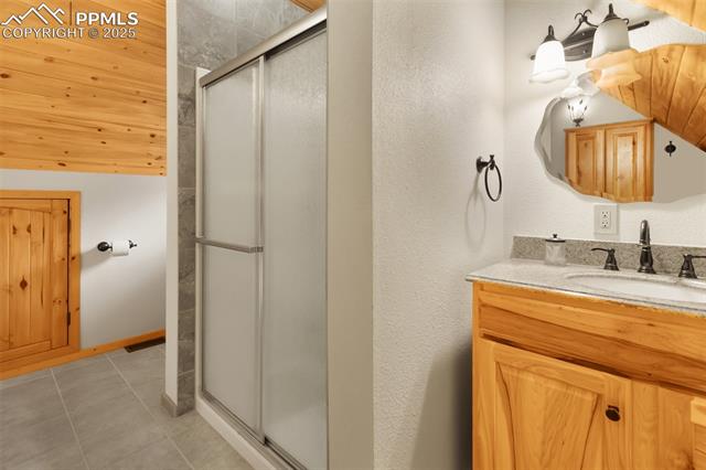 334 Pulver Road Lake George, CO 80827 - Photo 30 of 50 large bath with storage in cabin 1