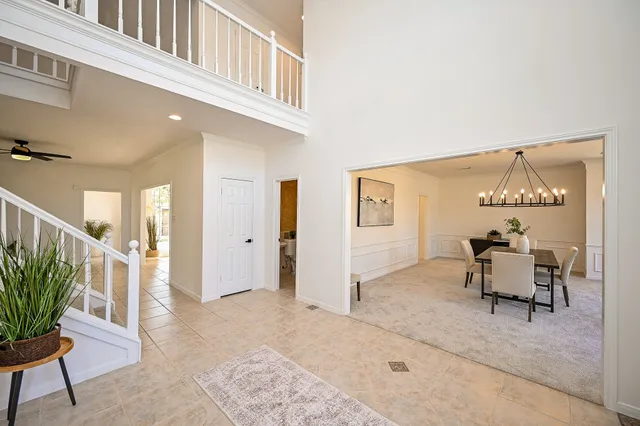 a outdoor space with furniture