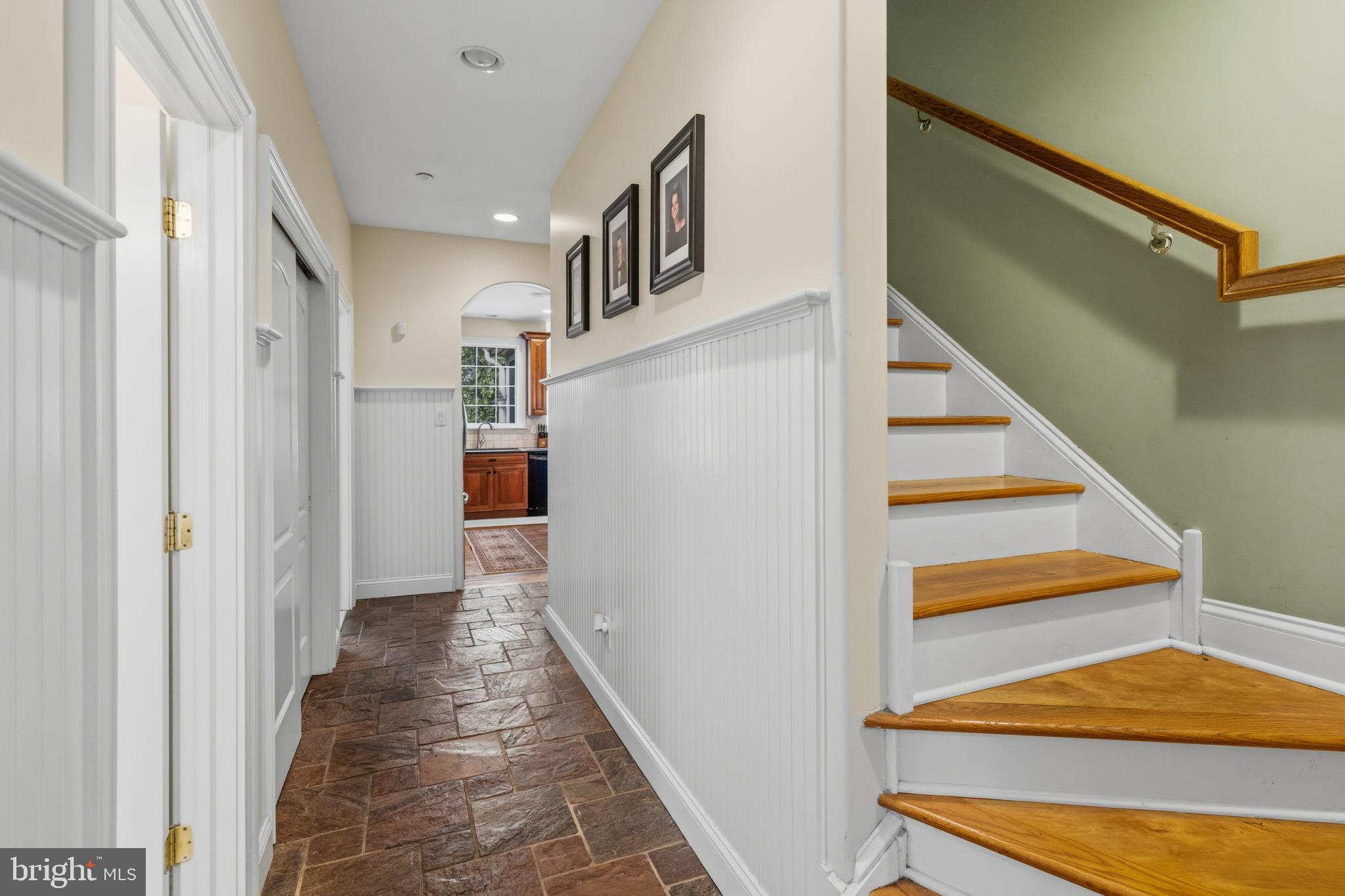 265 Walter Road Chalfont, PA 18914 - Photo 36 of 83 Tile hallway and second stairway to 2nd floor