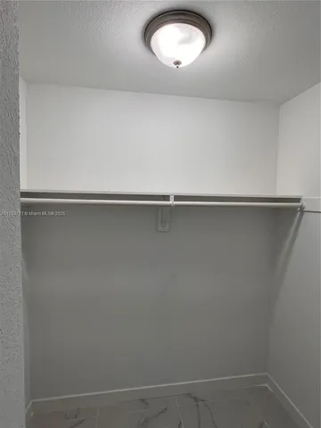 a close up view of a closet