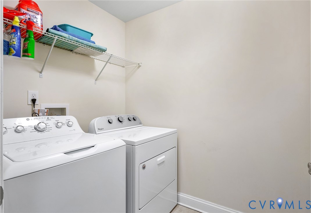 3437 Kendal Crossing Terrace Midlothian, VA 23113 - Photo 18 of 31 a utility room with dryer and washer