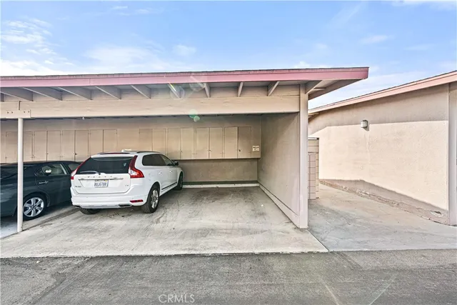 a car parked in garage