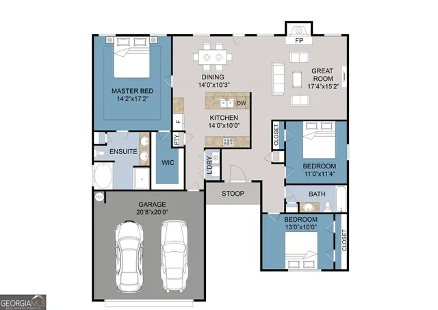 a picture of a bench in a white building