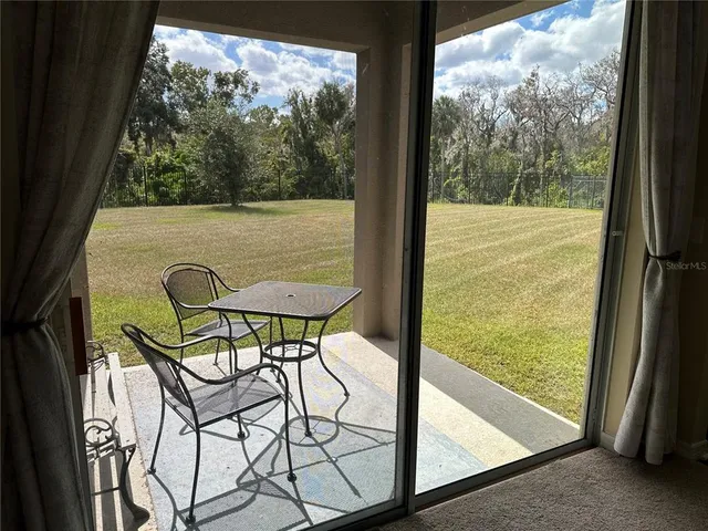 a view of park with slide