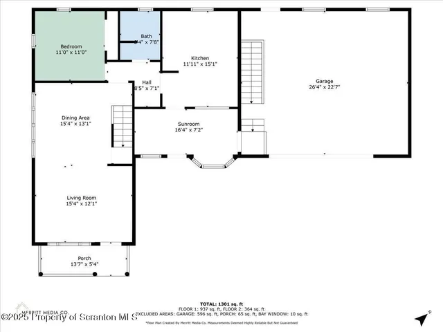 a picture of a bench in a white building