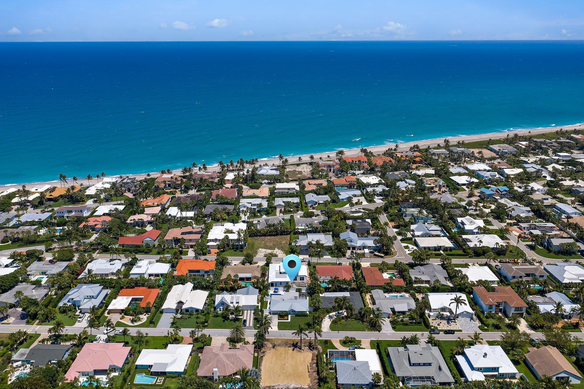 172 Beacon Lane Jupiter, FL 33469 - Photo 6 of 15 Aerial to east