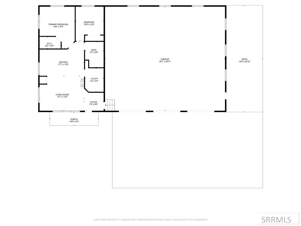 3523 East 126 Street Rigby, ID 83442 - Photo 55 of 55 50 x 40 Shop & Apartment/AirBnB Floor Plan
