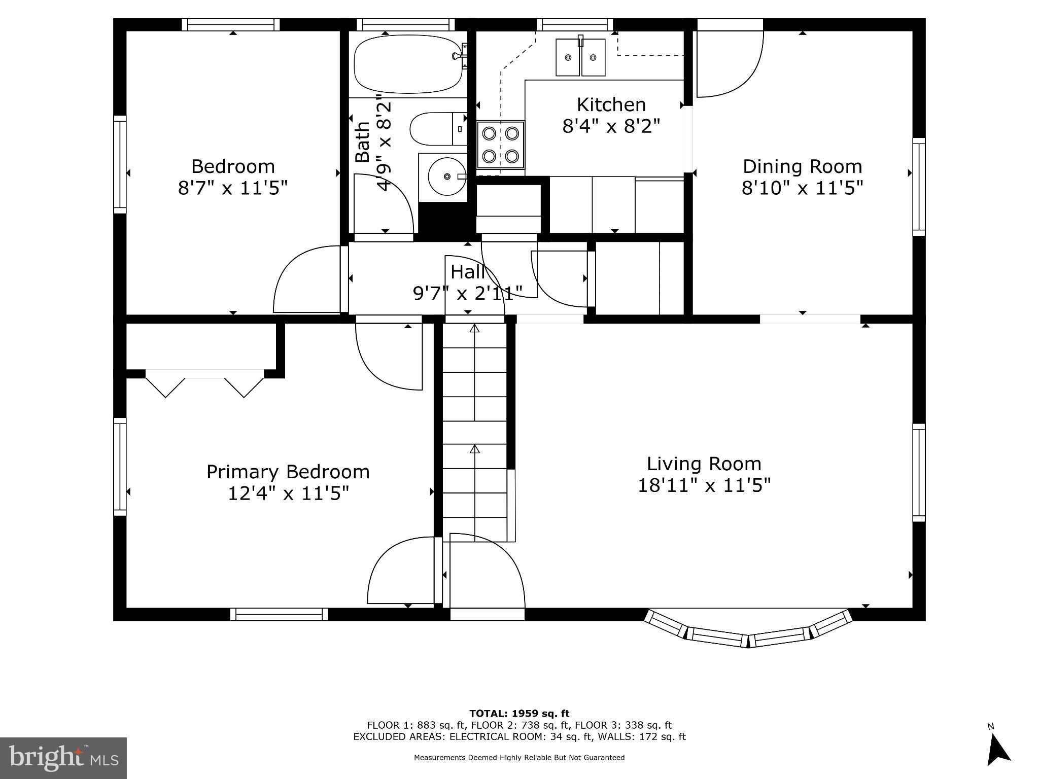 60 South Ritters Lane Owings Mills, MD 21117 - Photo 28 of 31 Main level floor plan