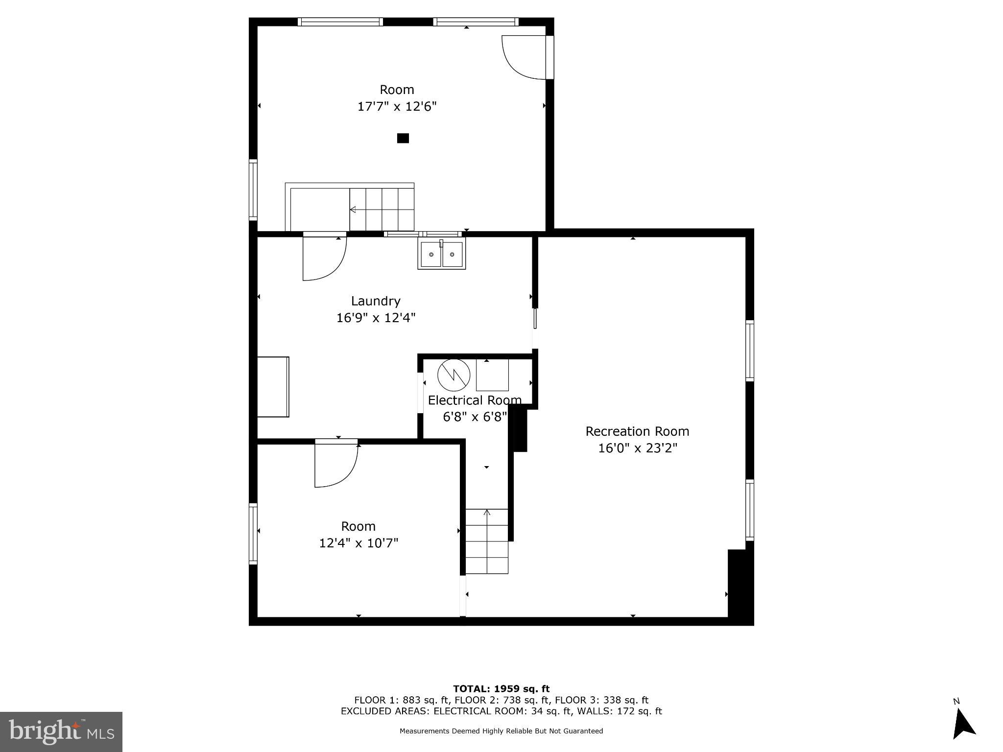 60 South Ritters Lane Owings Mills, MD 21117 - Photo 30 of 31 Lower level floor plan