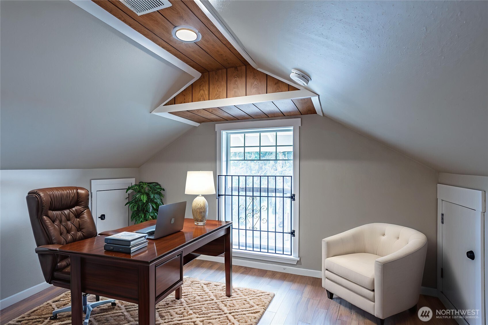 537 McNaught Road South Roy, WA 98580 - Photo 18 of 32 a living room with furniture and wooden floor