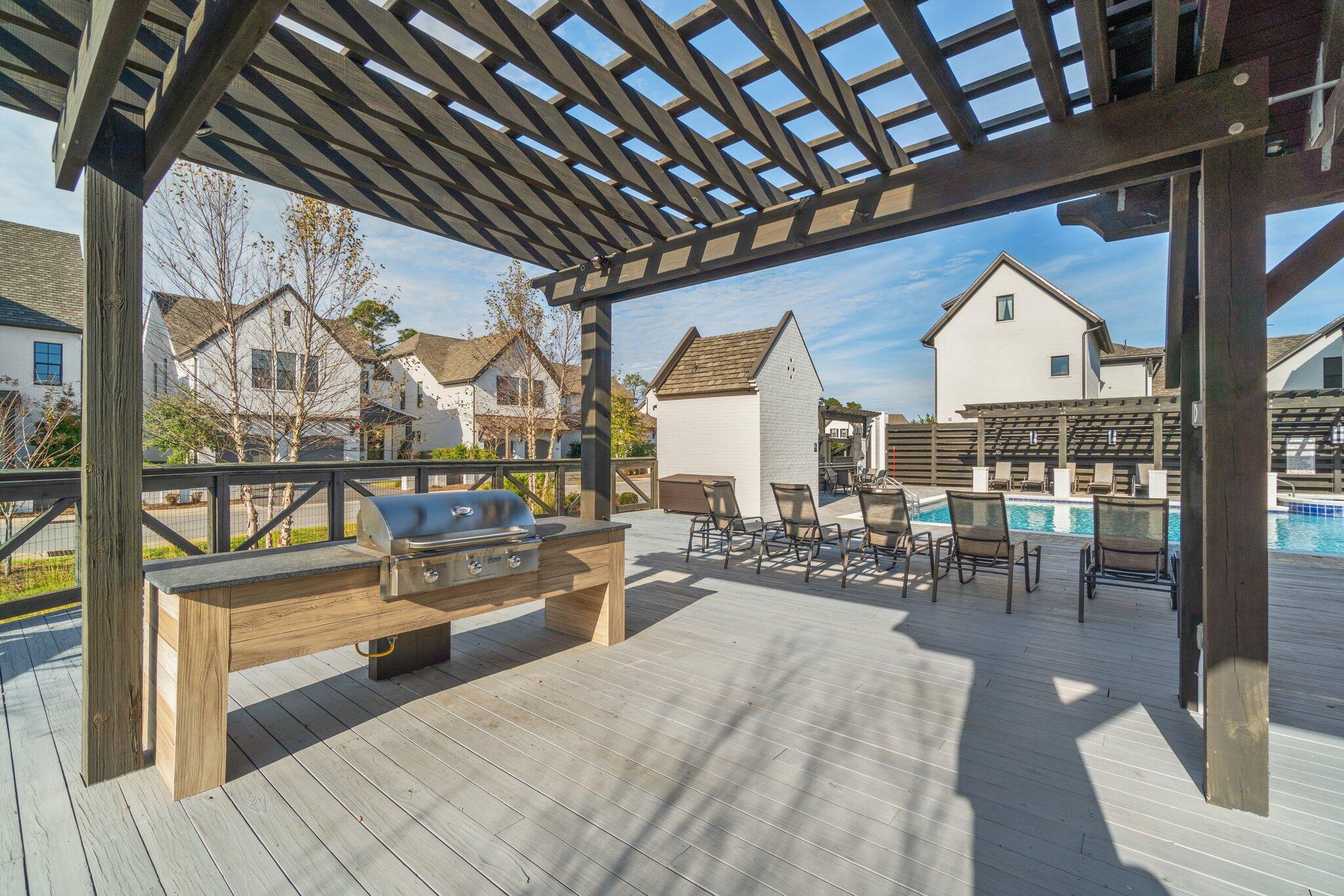 414 Ridgewalk Circle Santa Rosa Beach, FL 32459 - Photo 33 of 43 a room with lots of table and chairs