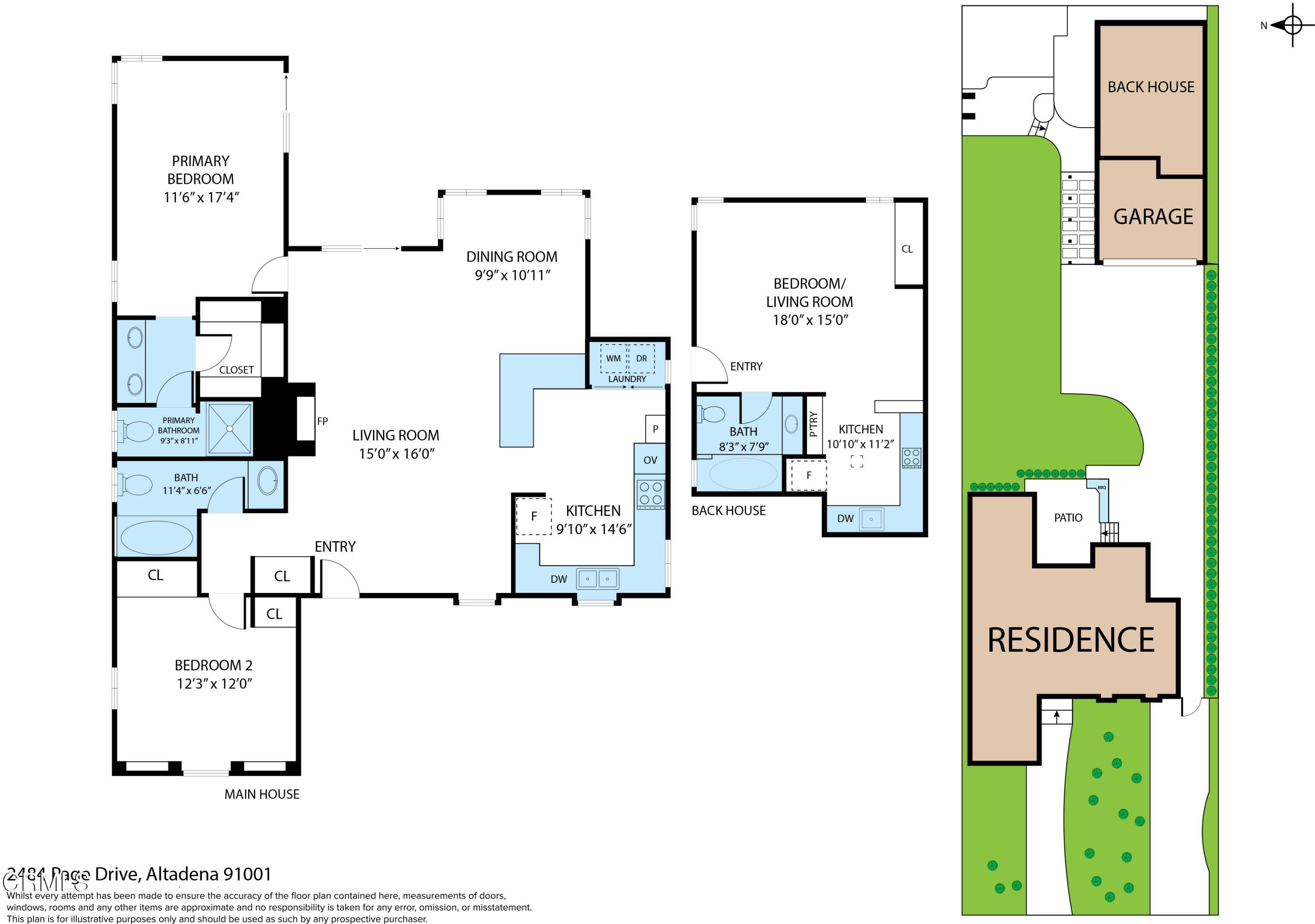 2484 Page Drive Altadena, CA 91001 - Photo 27 of 27 a picture of a floor plan