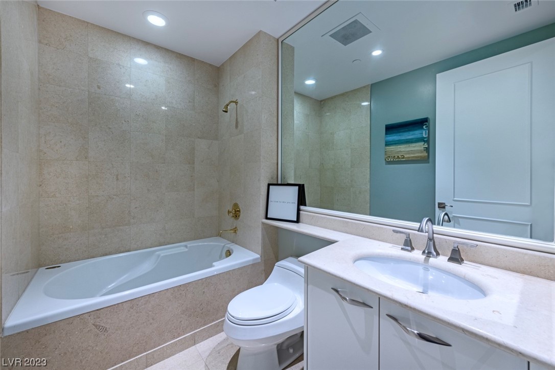 2857 Paradise Road, Unit 2303 Las Vegas, NV 89109 - Photo 35 of 37 ENSUITE BATHROOMS IN ALL BEDROOMS