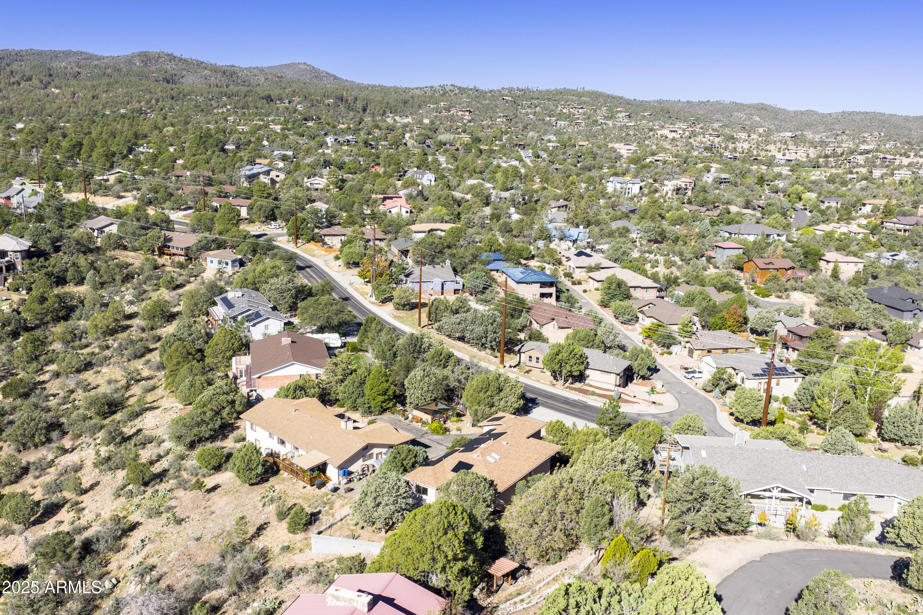 1483 Copper Basin Road Prescott, AZ 86303 - Photo 34 of 40 Aerial Overview No Lines 1