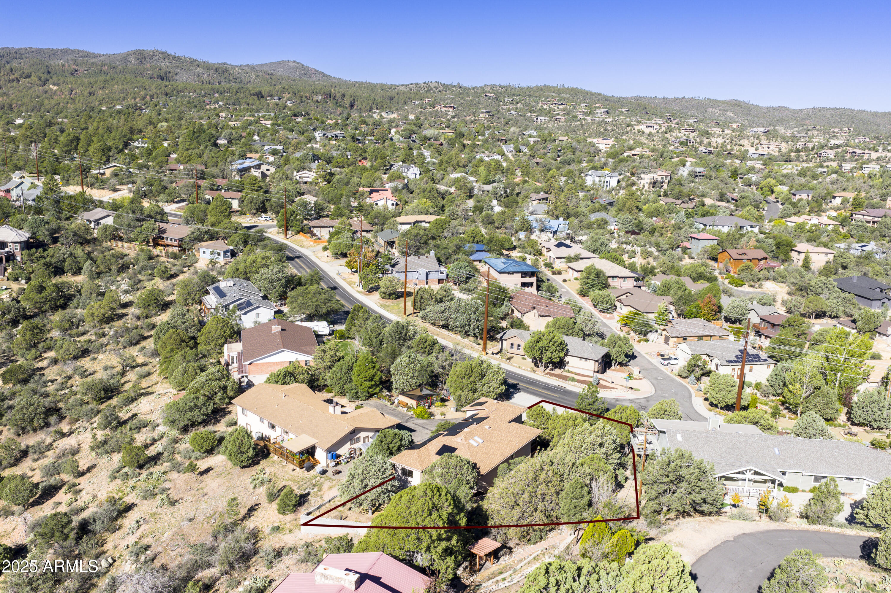 1483 Copper Basin Road Prescott, AZ 86303 - Photo 38 of 40 Aerial Overview 1