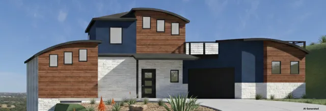 a front view of a house