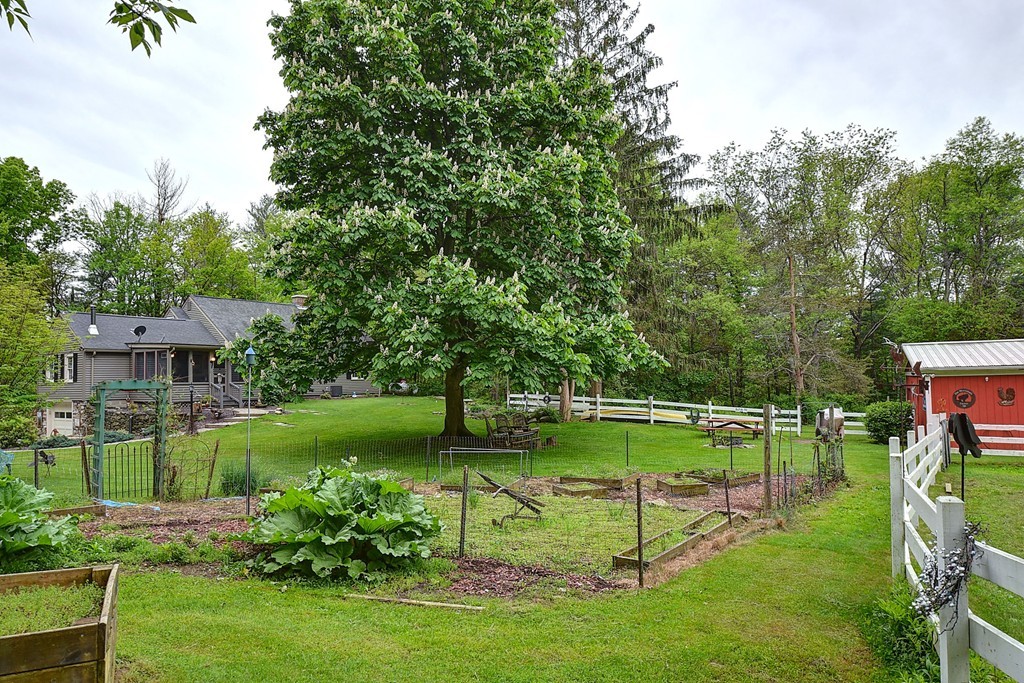 134 Brimfield Road Monson, MA 01057 - Photo 7 of 27 a view of a park with plants and a bench