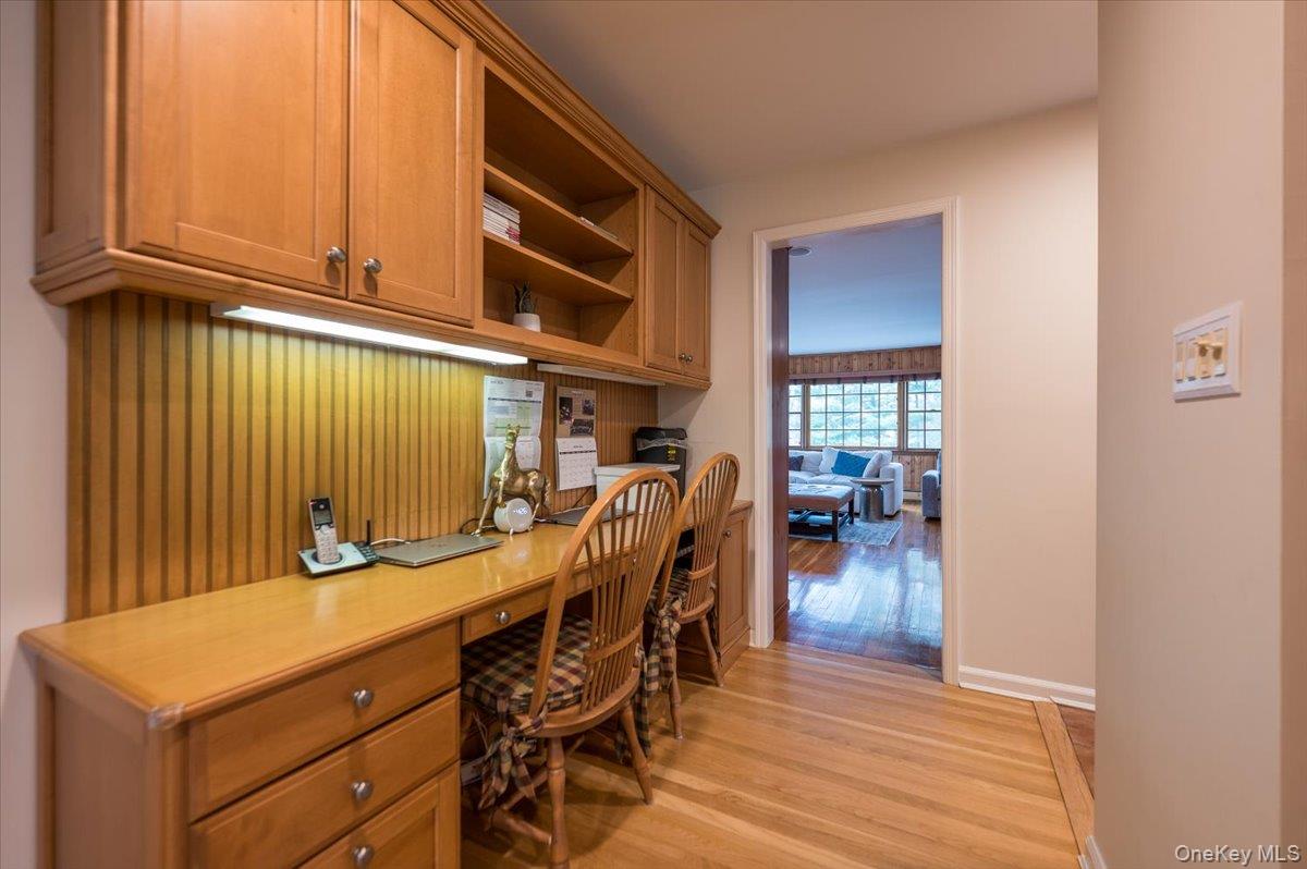 4 Springwood Path Syosset, NY 11791 - Photo 15 of 47 Directly off the kitchen leading to the mudroom area, a convenient desk area with additional cabinetry for storage.
