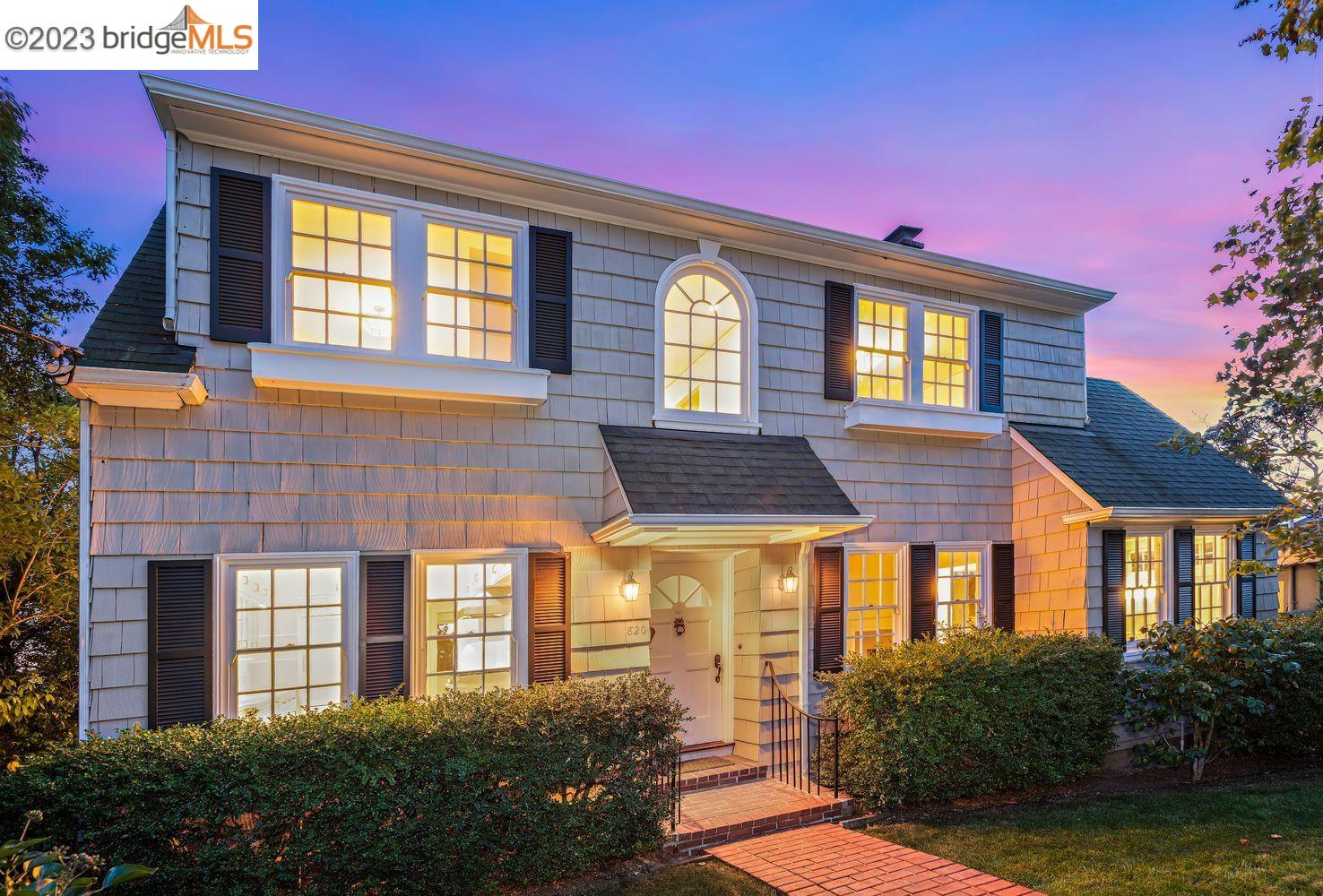 a front view of a house