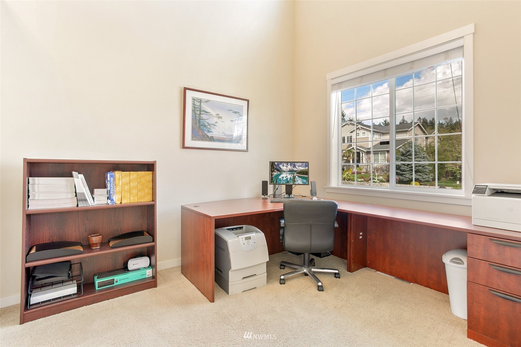 21804 42 Avenue Southeast Bothell, WA 98021 - Photo 25 of 33 a view of a workspace with furniture and a window