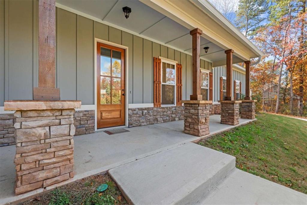 51 Post Oak Trace Villa Rica, GA 30180 - Photo 6 of 54 front view of a house with a outdoor space