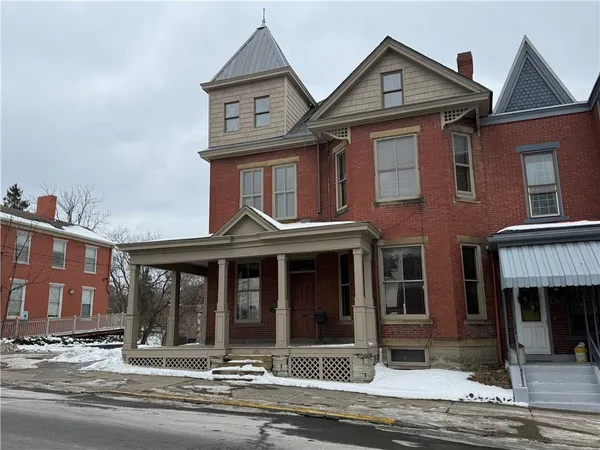 a front view of a house