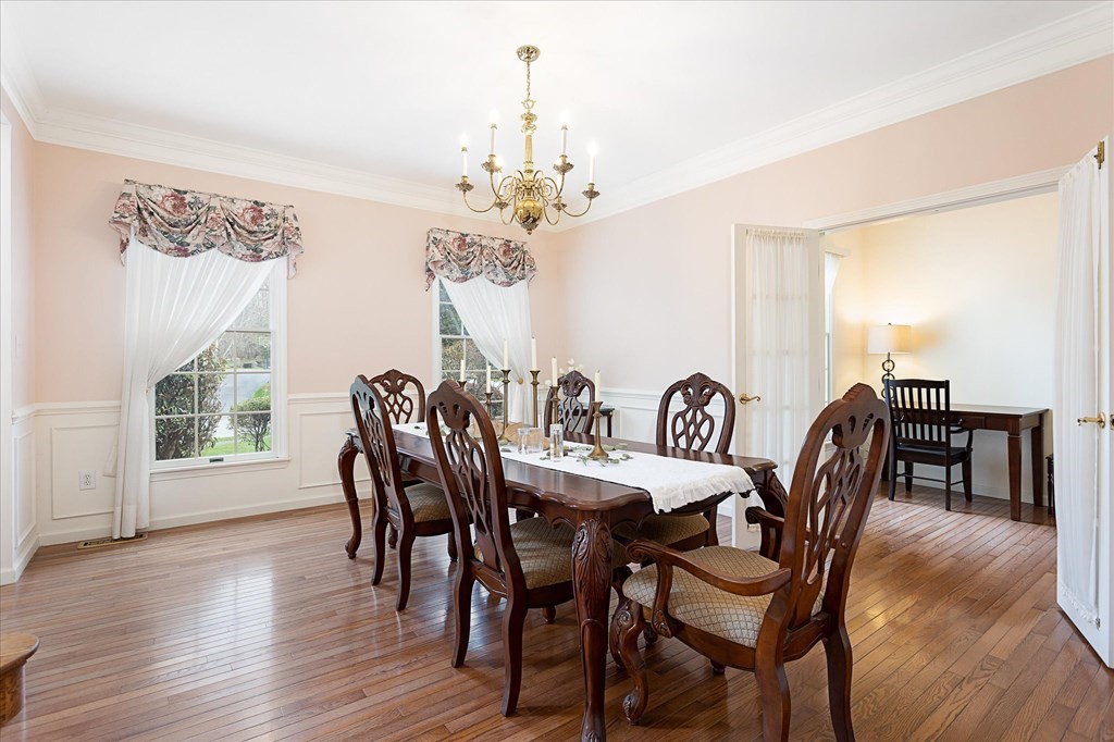 16 Carter Road Shrewsbury, MA 01545 - Photo 17 of 42 a view of a dining room with furniture window and outside view