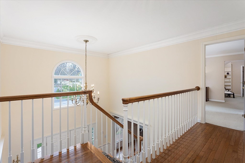 16 Carter Road Shrewsbury, MA 01545 - Photo 21 of 42 a view of staircase with railing and white walls