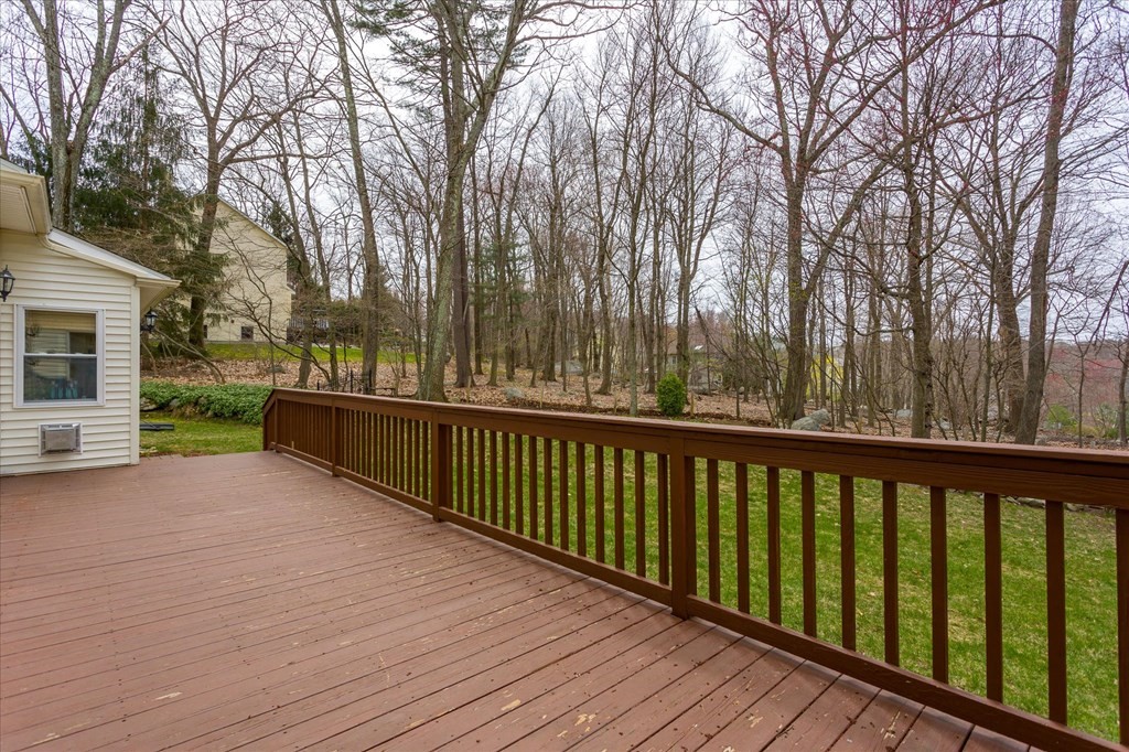 16 Carter Road Shrewsbury, MA 01545 - Photo 39 of 42 a view of backyard with deck and trees