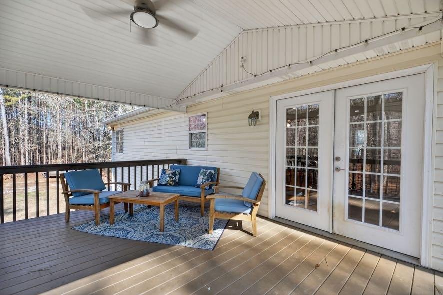 1800 Mandeville Road Bremen, GA 30110 - Photo 35 of 45 a balcony with furniture and wooden floor