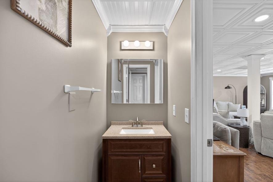 1800 Mandeville Road Bremen, GA 30110 - Photo 7 of 45 a bathroom with a sink and a mirror