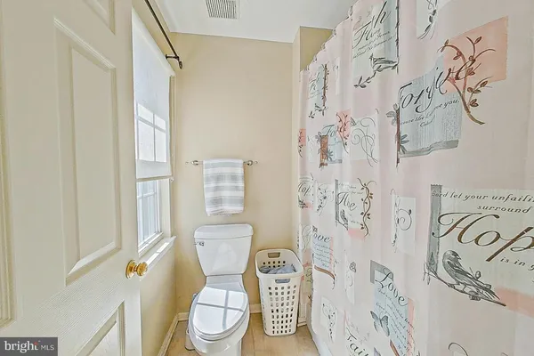 a white toilet sitting next to a shower curtain