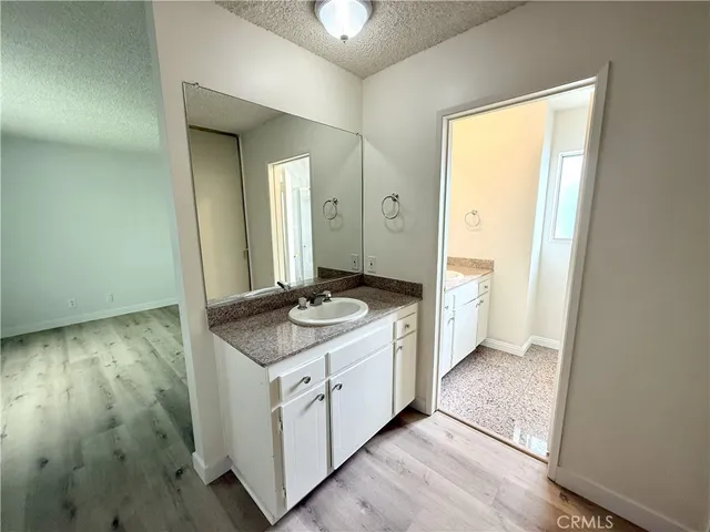 a hallway with washer and dryer
