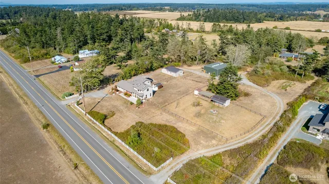 a view of a swimming pool with a lake view